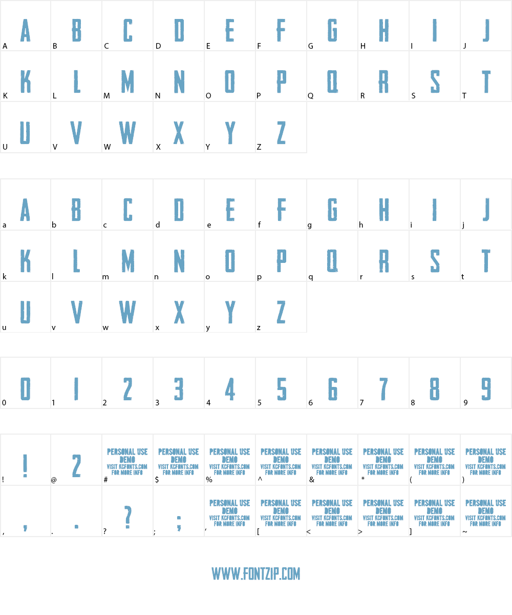 Headliner No. 45 Font Character